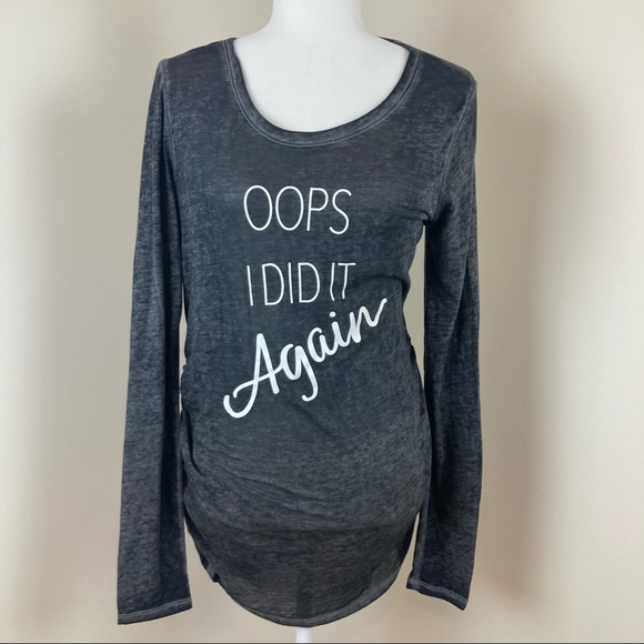 Oops I Did It Again Graphic Maternity Shirt - Picture 1 of 6